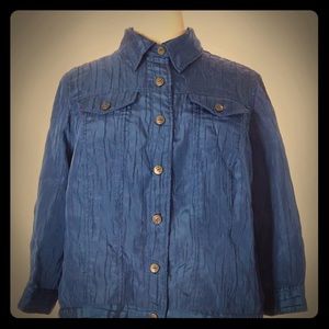 Ruby Rd Blue Textured Jacket